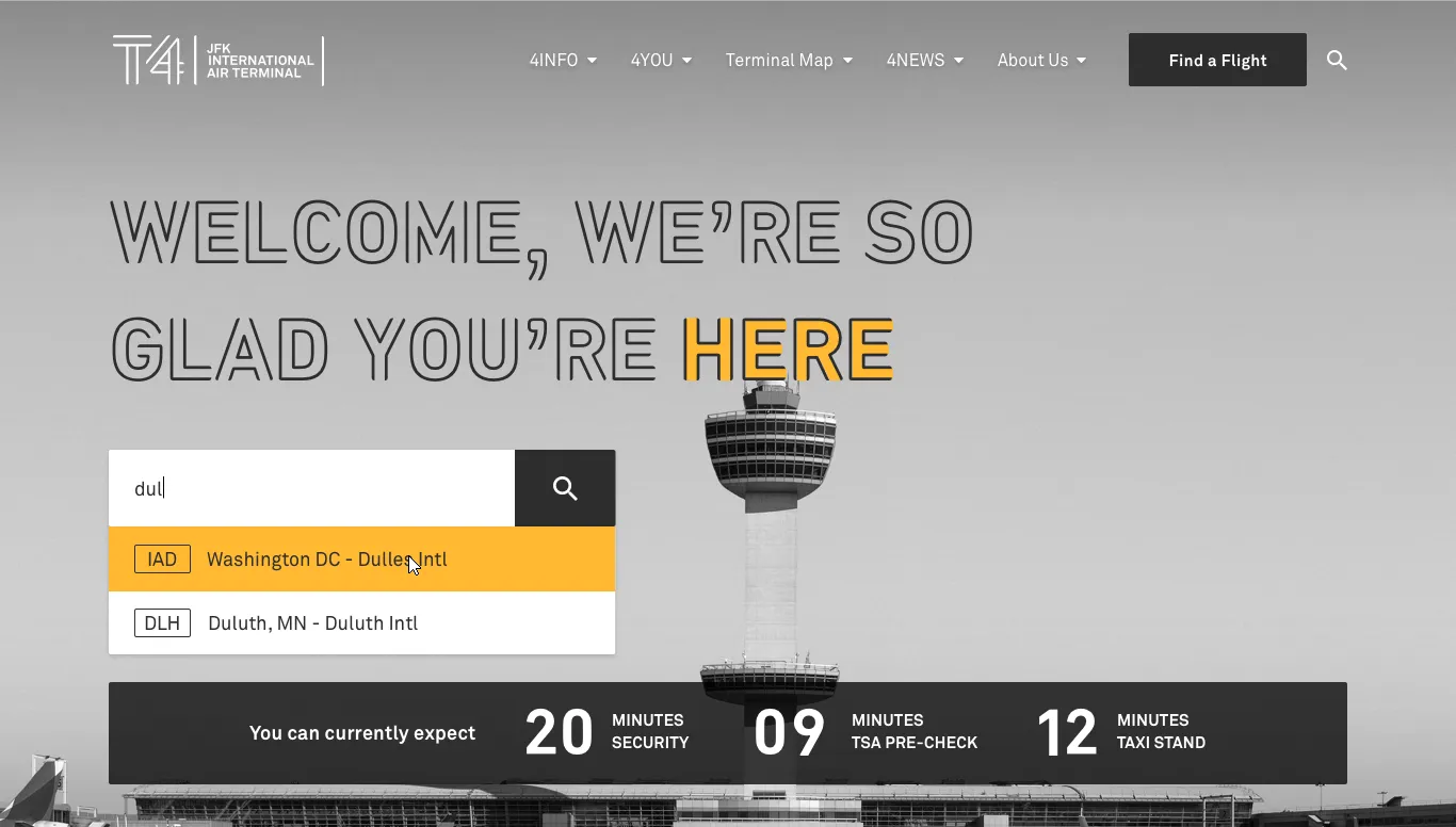 jfkt4.nyc homepage hero wireframe