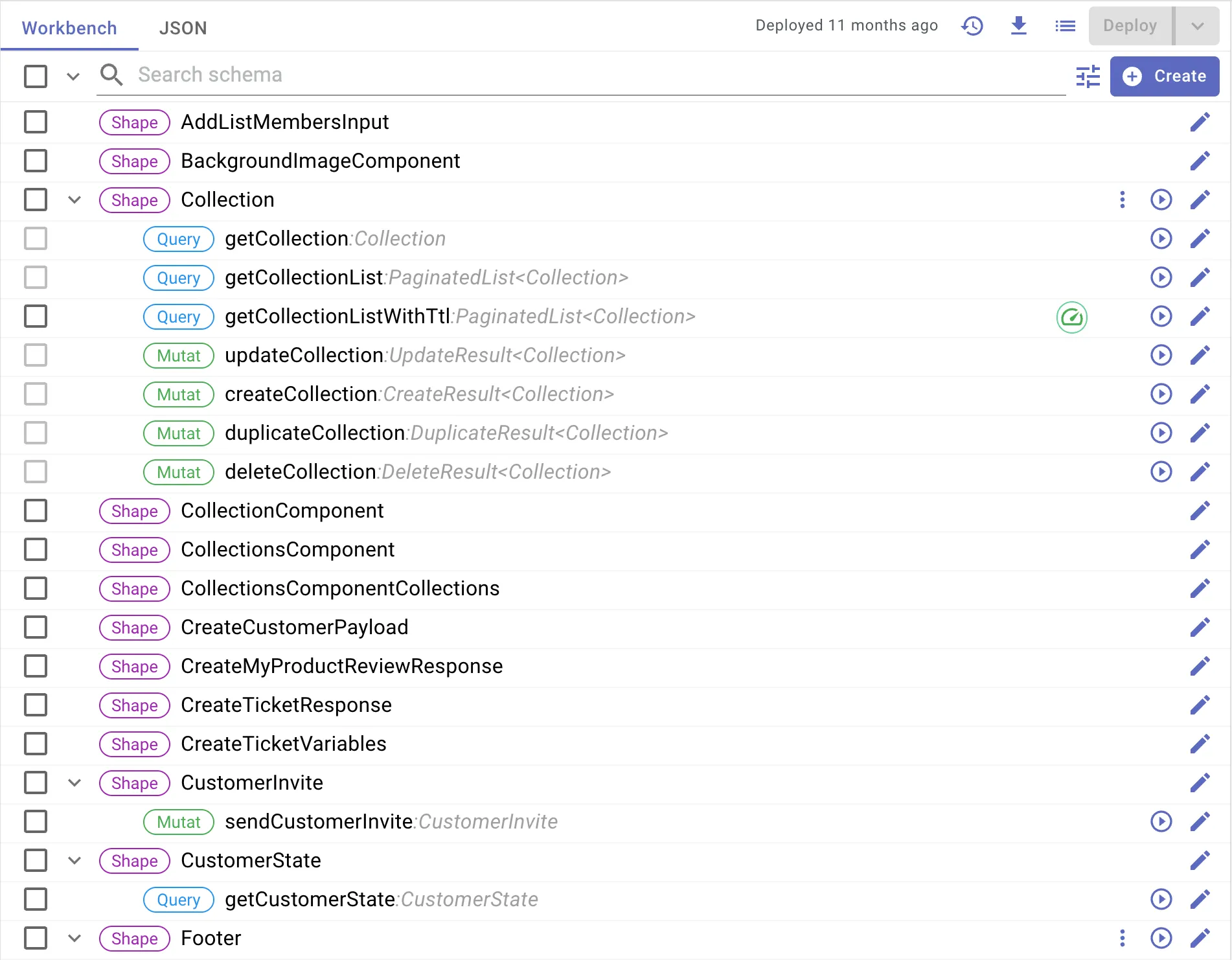 API Mesh visual schema editor